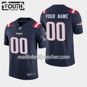 Maillot New England Patriots Custom Nike Navy 100th - Enfant